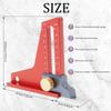 CNC Aluminum Alloy Table Saw Ruler with Magnetic Height Gauge Precision Depth Measuring Tool for Circular Saw Router
