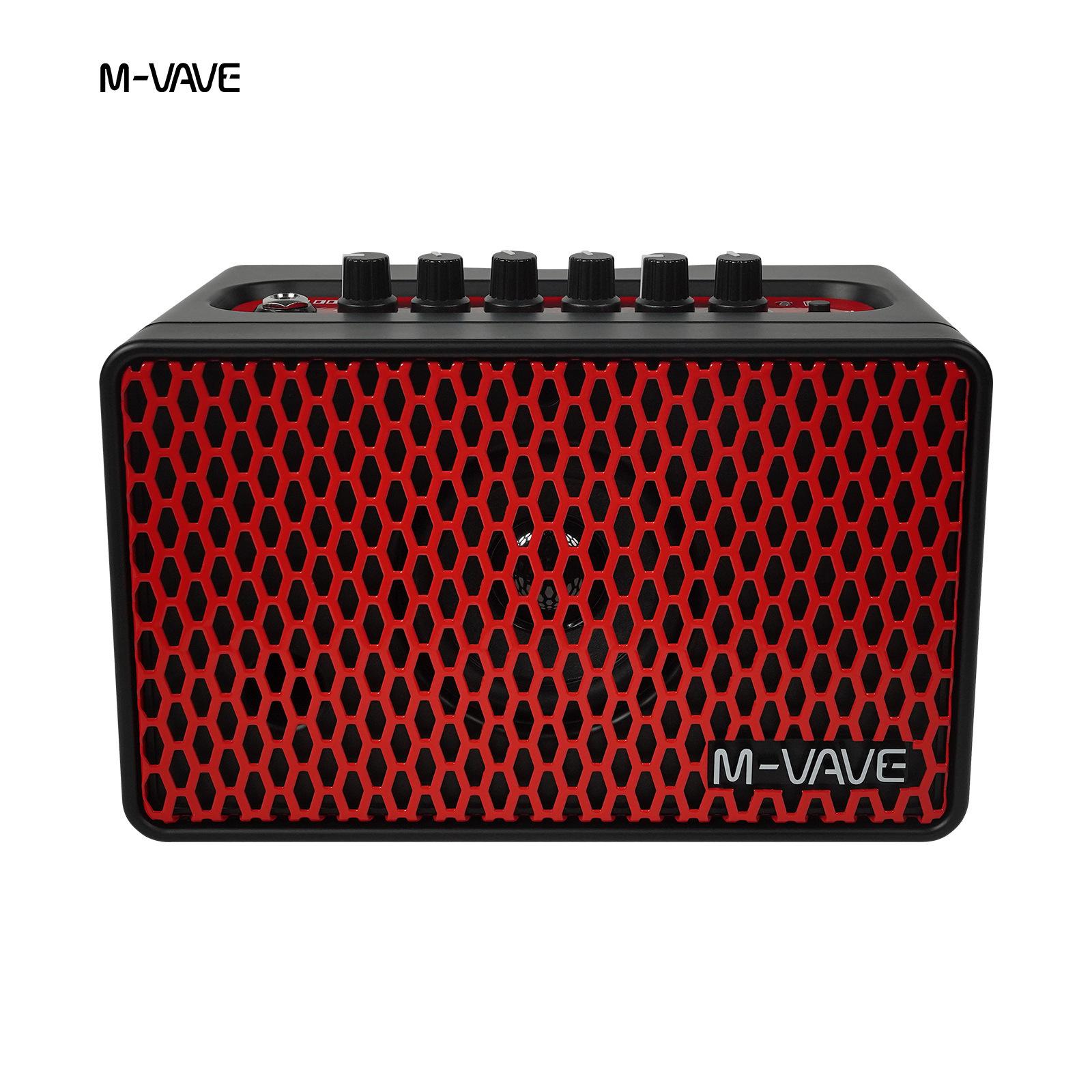 

M-VAVE SP100 10 Вт усилитель для электрогитары со встроенной симуляцией головы и кабинета для использования на открытом воздухе красный