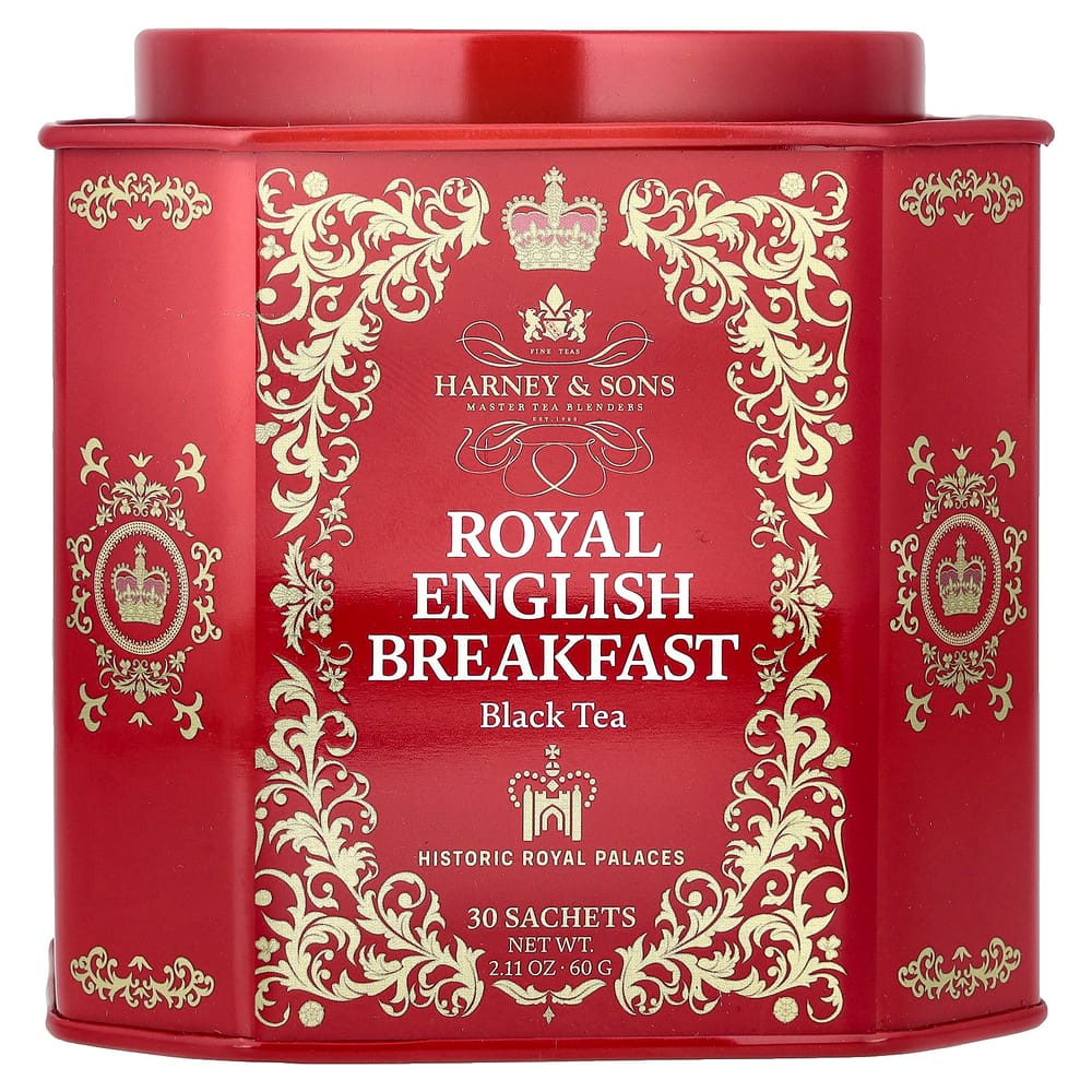 

Черный чай Harney & Sons Royal English Breakfast, 30 чайных пакетиков, 75.7 г (75 г) 75g - 1 ea