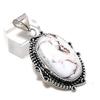 Natural Wild Horse Gemstone Handmade 925 Sterling Silver Pendant 2.09" ETC-14260