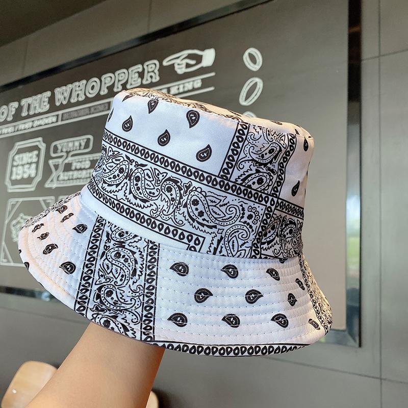 Graffiti Printed Fisherman Hat For Men And Women Personalized  Outdoor Leisure Sunshade Versatile