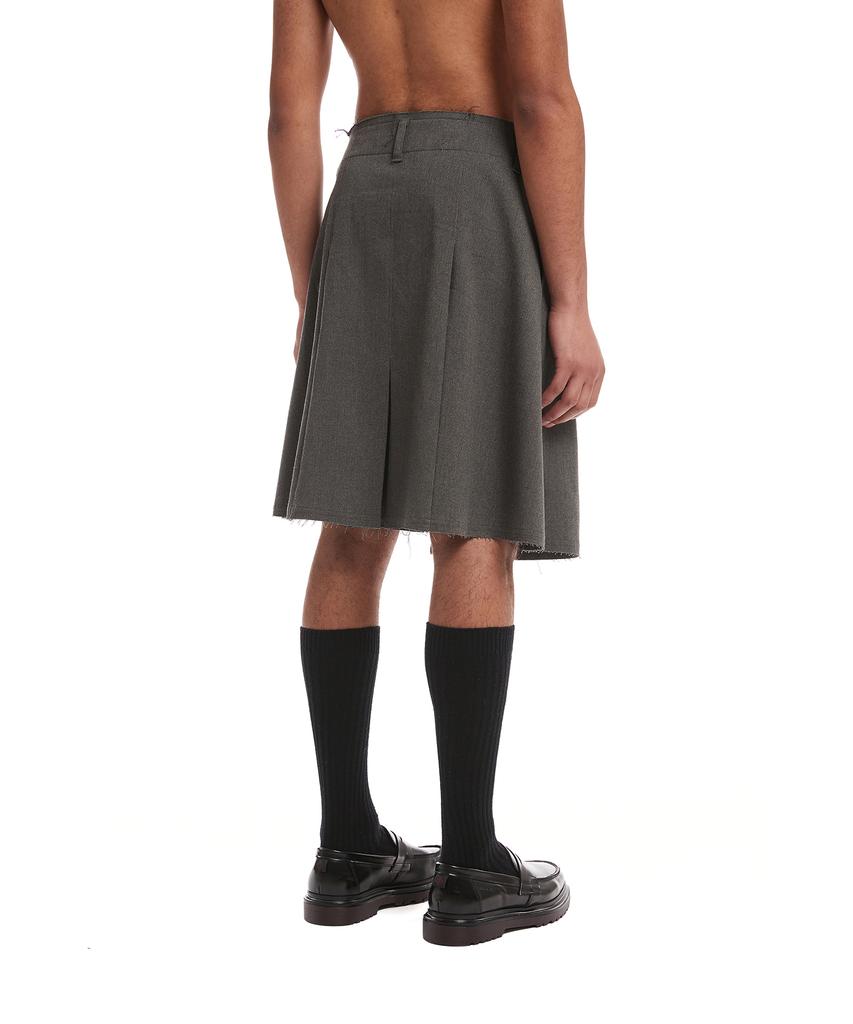 Trunk Project Gray Pleated Wrap Skirt