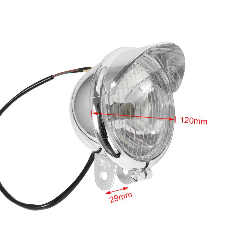 1 Pair Chrome Universal Motorcycle Fog Lights Headlight Lamp DC12V For Harley Touring Sportster XL 883 1200 72 48 Dyna Softail