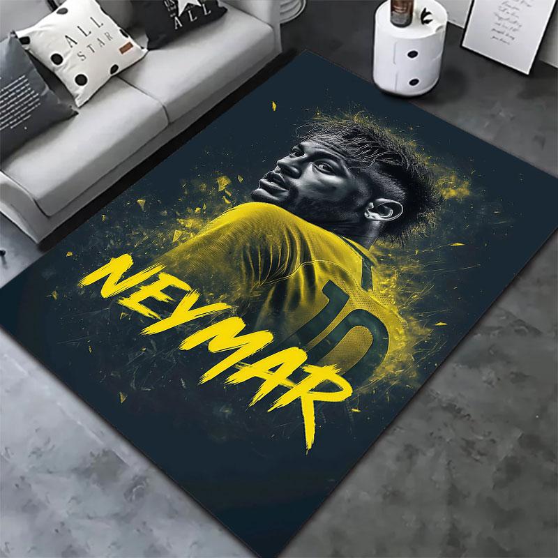 Neymar Carpet Rug for Living Room Bedroom Home Sofa Decoration,Kids play Non-slip Floor Mat