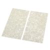 2pcs White Pearl Celluloid Guitar Head Veneers Shell Sheets Guitar Parts