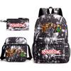 Set Zaino Scolastico Cristiano Ronaldo per Bambini Ragazzi Ragazze 15L Tessuto Oxford Borsa a Doppia Tracolla con Spallacci Imbottiti Traspiranti