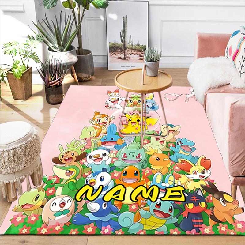 Custom 1Pc Pokemon Friends Forever Rug Office Carpet Indoor Outdoor Entrance Doormat Nonslip Soft And Comfortable Living Room D2915197
