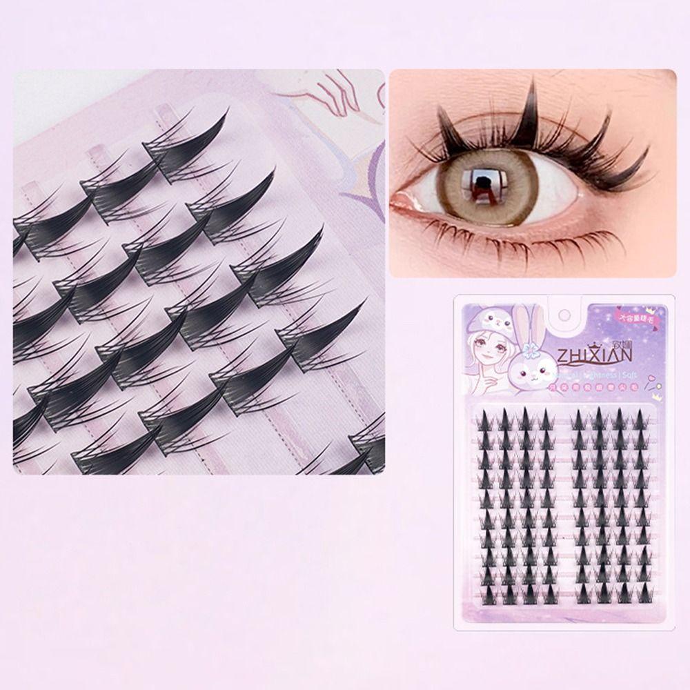 Glue Free Sunflower False Eyelashes Eyelashes Extension 3D False Eyelashes Cat Elf Eyelashes  Men