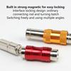 1/4 Inch Hex Magnetic Screw Drill Tip Quick Change Locking Bit Holder Drill Screw Tool Drive Guide Drill Bit Extension Rod
