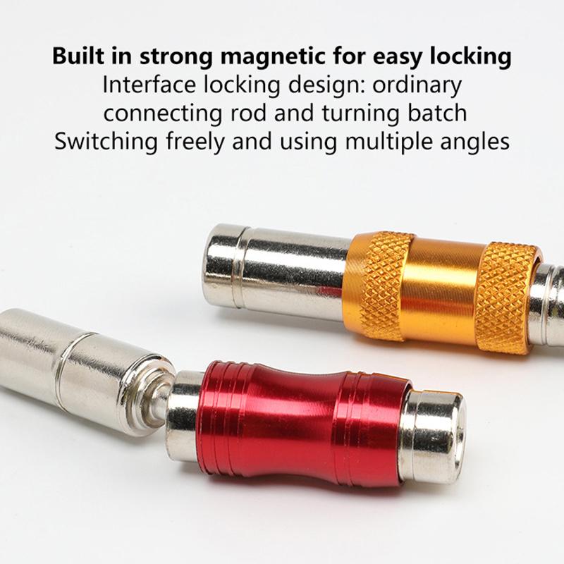 1/4 Inch Hex Magnetic Screw Drill Tip Quick Change Locking Bit Holder Drill Screw Tool Drive Guide Drill Bit Extension Rod