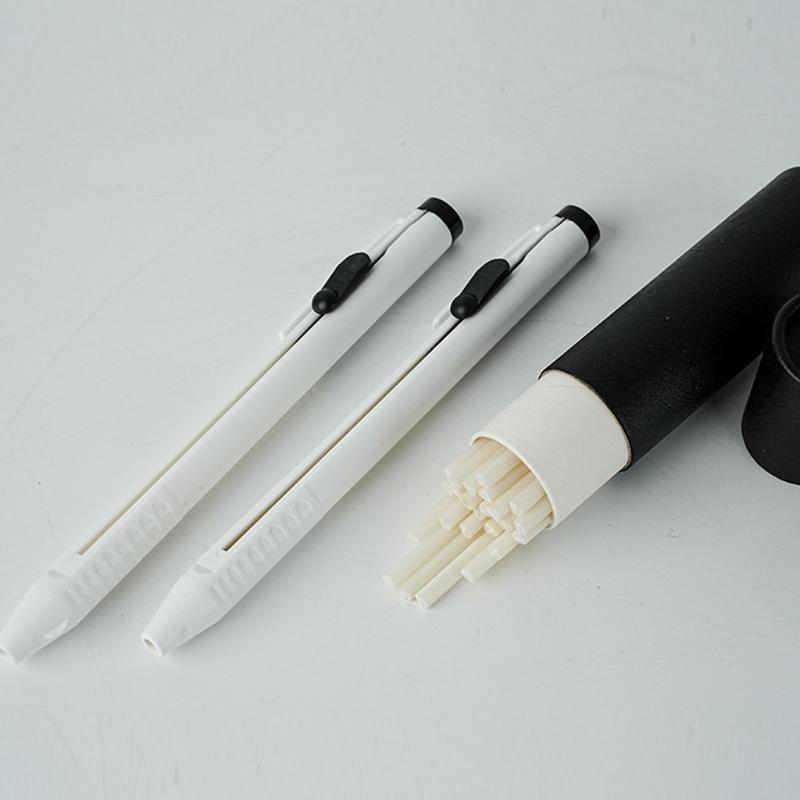 Tailor Chalk Pen with Refills Press Action Fabric Marker Pen for Fabric Marking Sewing Quilting and Needlework Project