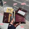 Women's All-in-One Leather Travel Wallet: Passport, Ticket & Card Holder