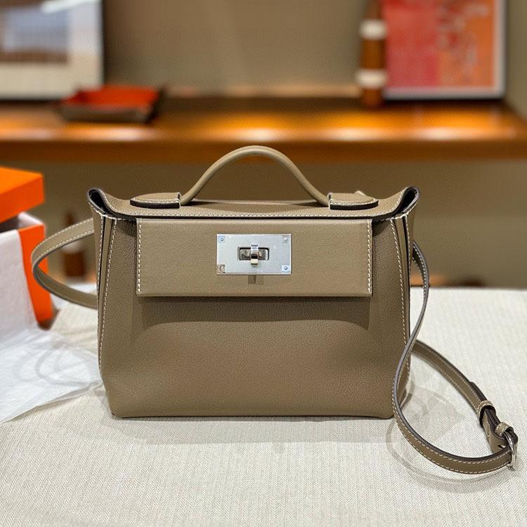 

Высококачественная ретро-сумка со стальной фурнитурой 2424, женская сумка с верхним слоем из коровьей кожи, сумка-пельмень через плечо 21x16x10.5cm