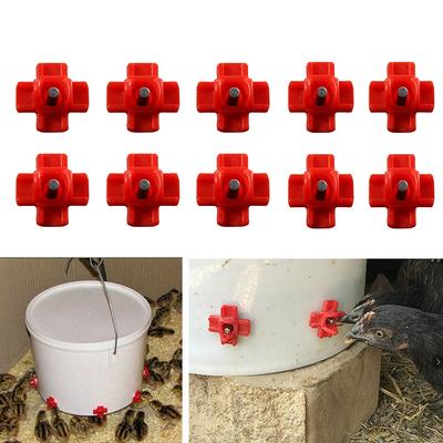 10PCS Chicken Nipples Waterer Automatic Poultry Drinkers Hen Bird Pigeon Waterer