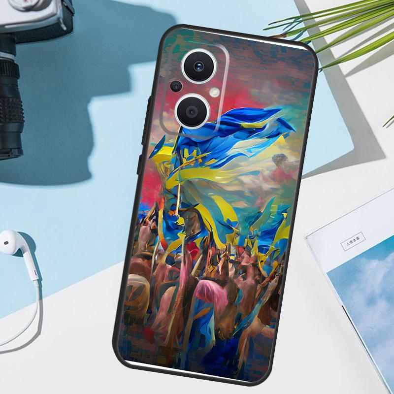 Ukraine Flag Case For OPPO Reno 13 13F 12 11 F 8T 7 8 10 Pro OPPO Find X8 X6 X3 Pro X5 Lite Cover Funda