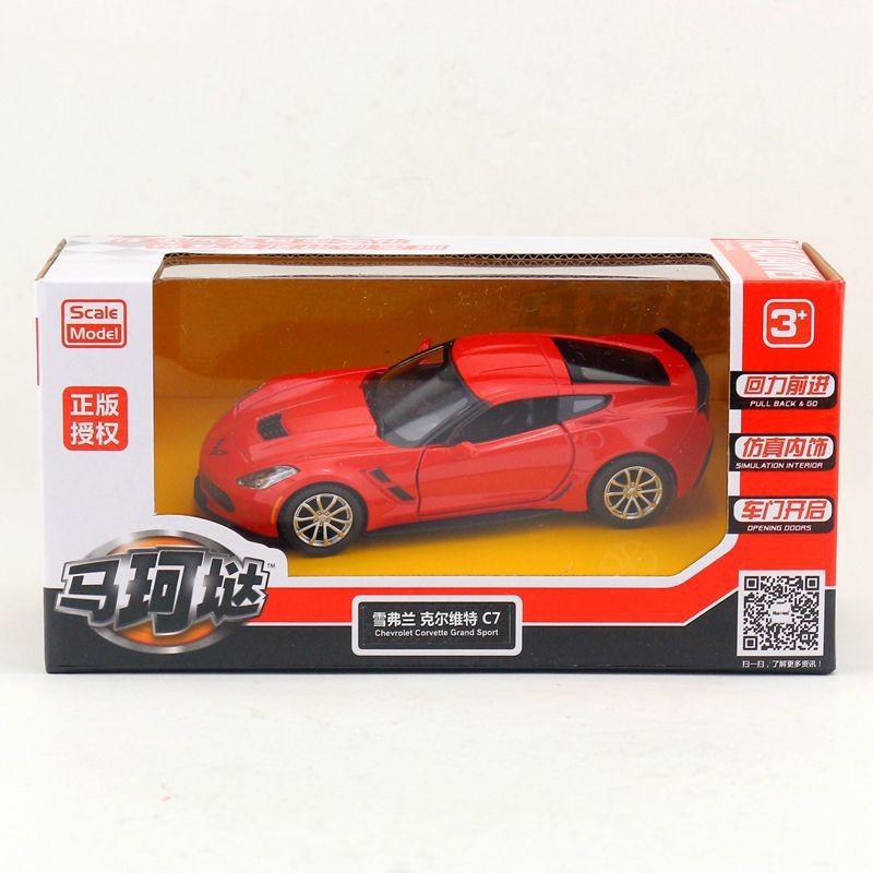 Alloy Car Model Chevrolet Corvette C7 Collectors Edition With Inertia Control For Car Enthusiasts