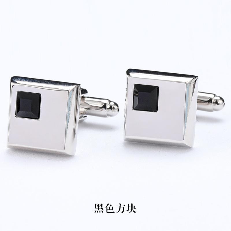 

Gift Box Men S Suit French Cufflinks Sleeve Nails Shirt Buckles Women S Cuff Buckles Long White Strip Crystal Cuffs alloy