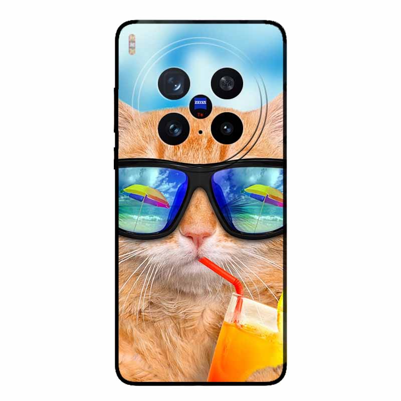 For Vivo X200 Ultra 5G Case Fashion Black Silicone Back Cover Case for X200 Ultra Protective Bumper VIVO X200 Ultra Phone Funda