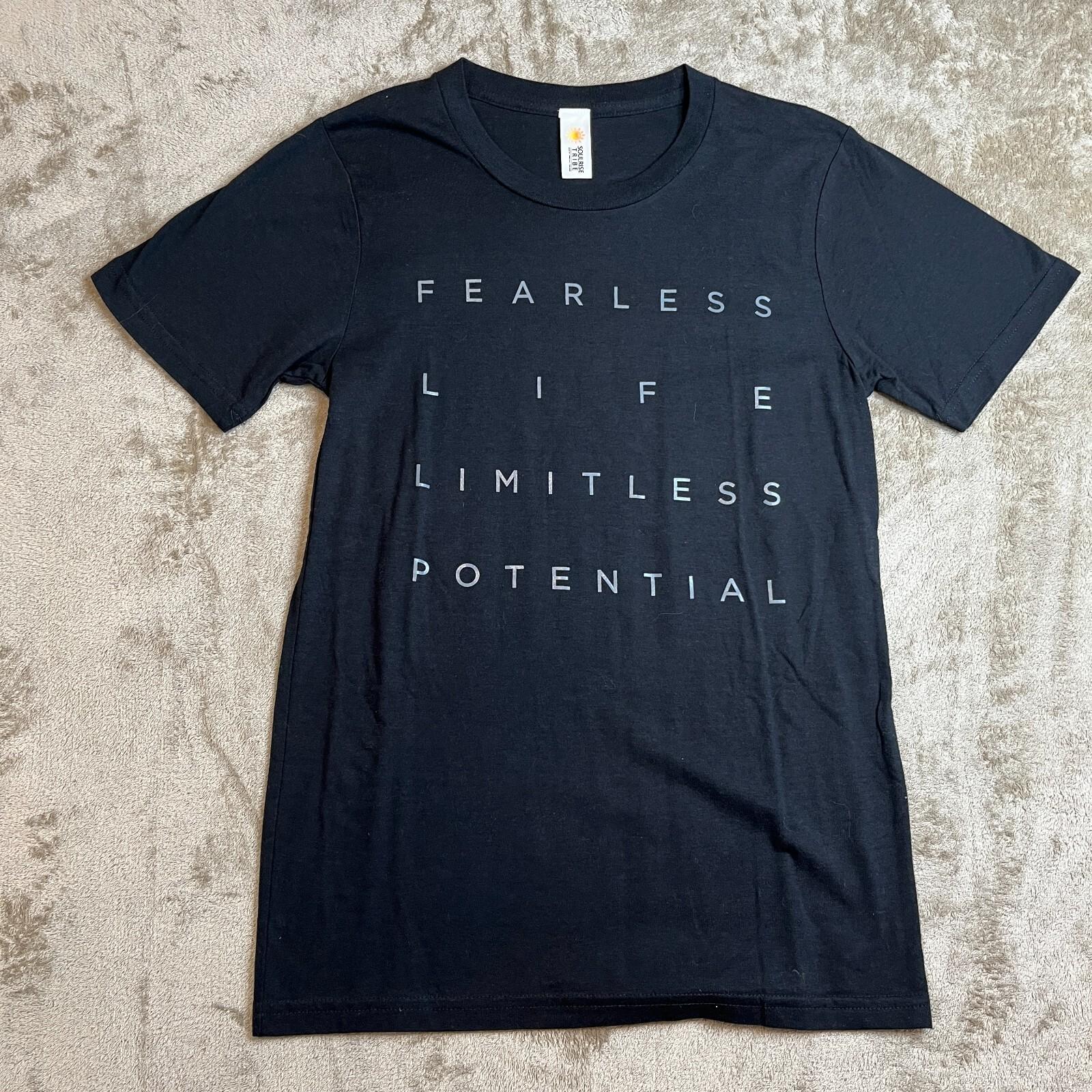 fearless life limitless potential Small Black Men Shirt S
