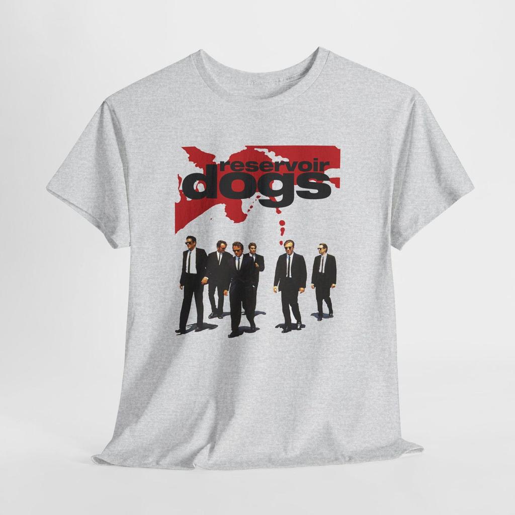 Reservoir Dogs American Action Movie Men's Ash Gray White Tees T-Shirt Size S-5XL