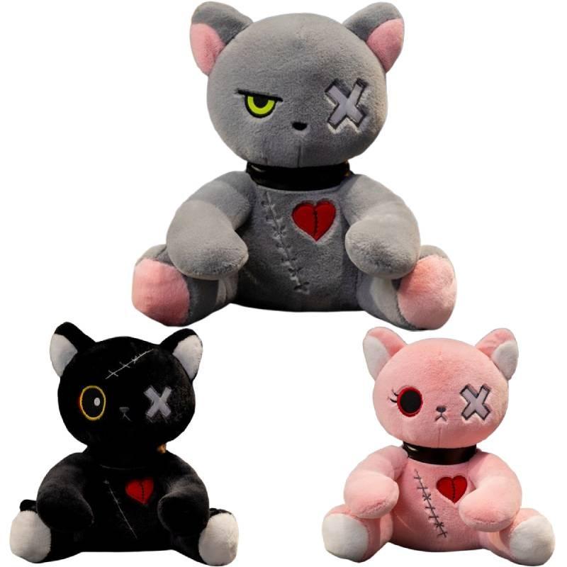 Cat Dark Series Plush Toy Cartoon Stuffed Doll Room Sofa Decoration Gift Kids