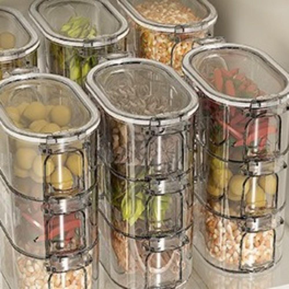 Stackable Seasoning Spice Box 1/3/5 Layers Spice Organizer Food Storage Box  Home Storage