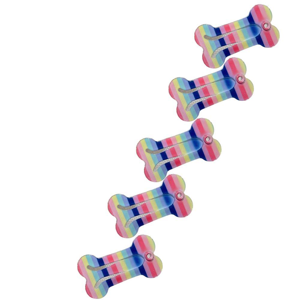 Gitter, Streifenmuster für kleine Hunde Haustier-Haarspange Katze Pflegezubehör Schnapp-Haarspangen Hunde-Haarspange