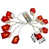 1.5M 10LED Christmas Wooden House LED String Light Xmas Tree Hanging Ornament Christmas Decoration For Home Navidad Gifts 2025