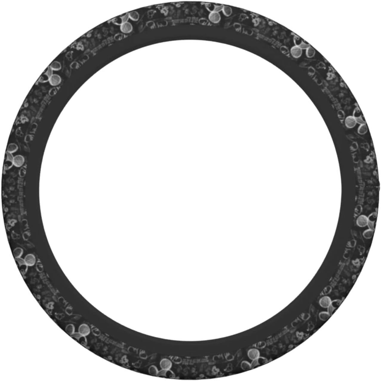

Asamike Car Steering Cover, S Size, Steering Cover, Anime, Cute, чорний