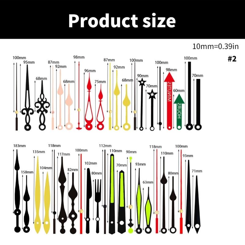 Pendulums Clock Movement Mechanism Quartzs DIY Movement Kits Replacement Long-Shafts Repair Accessories Include Hands