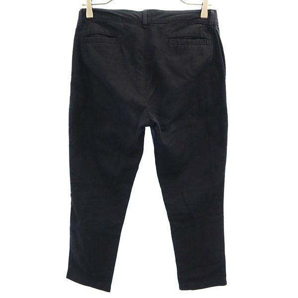 umii 908 One point logo embroidery Chino pants 2 Black series Men's Used