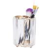 Crystal Makeup Brush Holder Organizer Pen Pencil Cup Stationery Container Storage Box