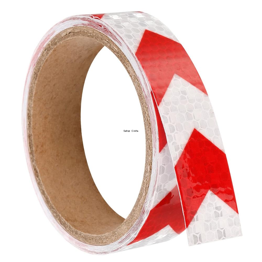 2.5cmx3m Arrow Reflective Car Stickers 8Colors Waterproof Self-adhesive Strips Reflectors Safety Warning Tapes For Bicycle Truck