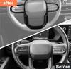 Carbon Fiber Look Steering Wheel Trim Cover Decor Molded For Chevrolet Colorado 2023+