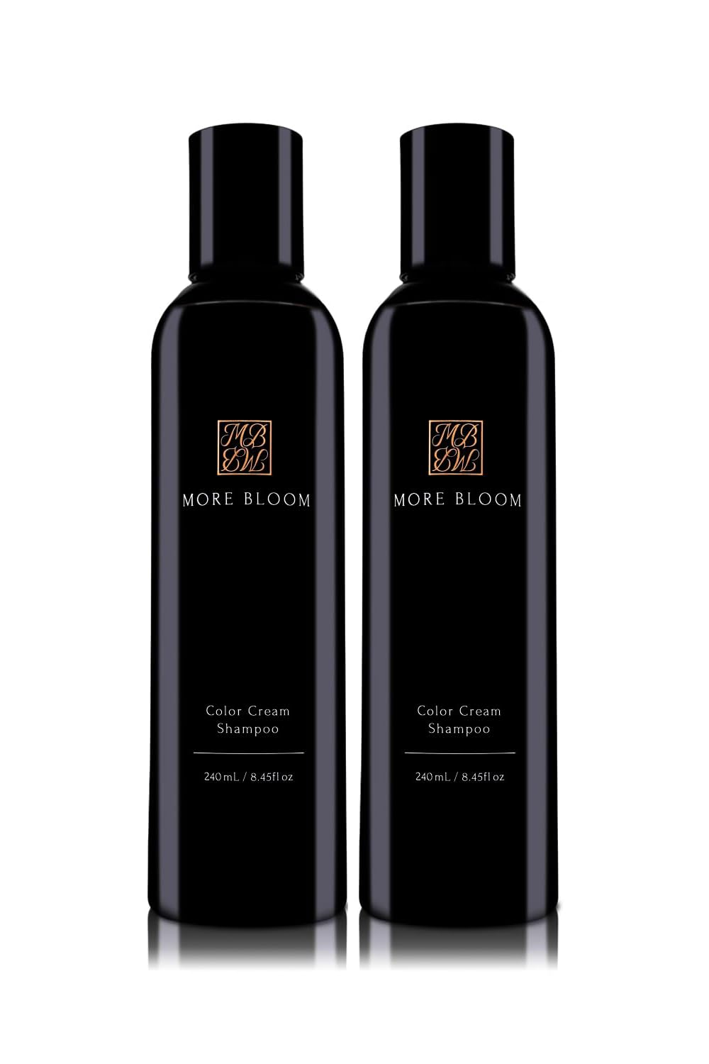MORE BLOOM Color Shampoo, Brown/Black, 240ml x 2 Bottles, All-in-One, Gray Hair Care, White Lavender, More Bloom