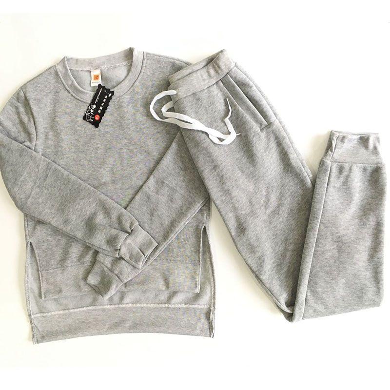 Tuta da Ginnastica da Donna Felpe con Cappuccio Pantaloni Set Colore Unico Abbigliamento Sportivo Casual Tuta 2 Pezzi Per Comfort Tutto il Giorno