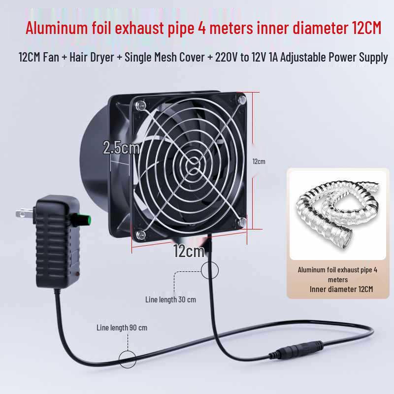 Compact Dual-Use Soldering Fume Extractor Fan with Stand for Welding and Smoking