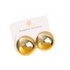 European and American Gold-plated Stud Earrings Love Geometric Fashion Niche Design Acrylic Retro Women's Earrings