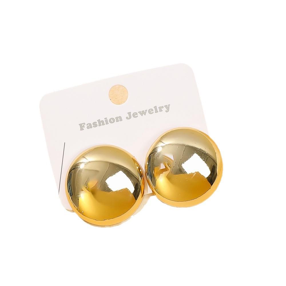 European and American Gold-plated Stud Earrings Love Geometric Fashion Niche Design Acrylic Retro Women's Earrings