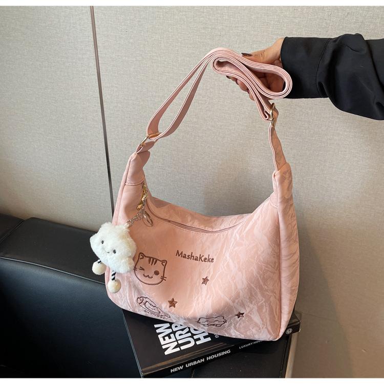 Simple 2025 Spring New Large-capacity Tote Bag Fashion Trend Cute Women's Shoulder Messenger Bag