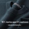 Men's 95% Merino Wool 5% Cashmere Crew Neck Sweater
