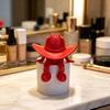Desktop Ornaments Cowboy Hat Shape 3D Printed Figurine Faceless Funny Adjustable Sitting Posture Desktop Decoration