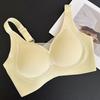 Jelly seamless underwear women's thin big breasts show small anti-sagging fat mm large size bras gather and close the secondary breasts to support