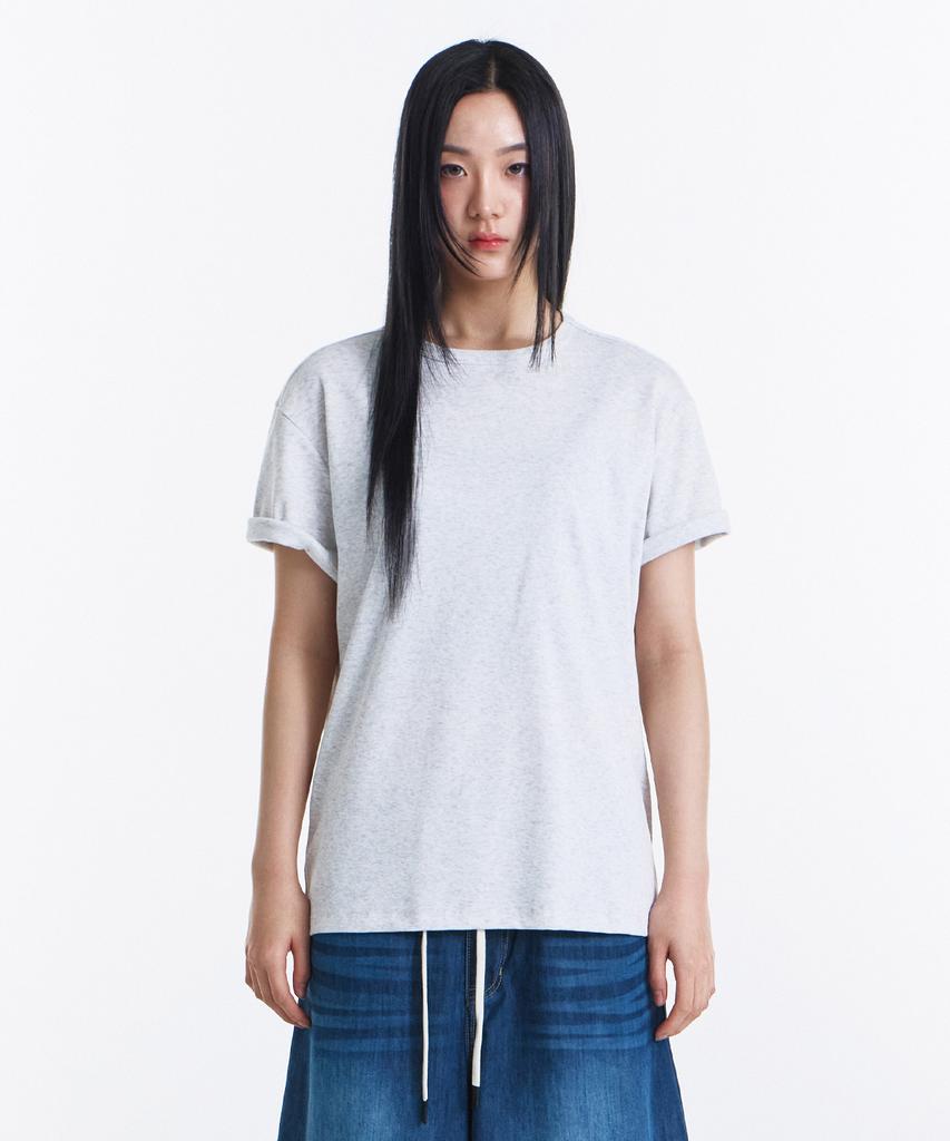Gicheol All Day Soft T-Shirt (Melange White)