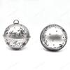 WTEMPO Silver Jingle Bells for Crafts Christmas Tree Large Hanging Bell Pendents Christmas Craft Bells Ideal for DIY Festival Home Decorations
