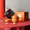 Persimmon & Peanut Portable Ceramic Travel Tea Set