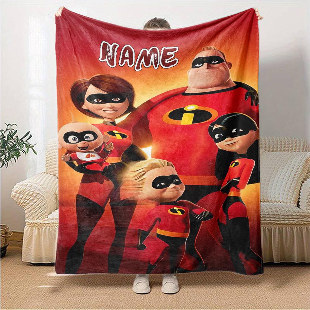 Custom Name Animal Adventure Ride blanket for Couch & Bed, Plush Cozy Fuzzy Blanket Super Soft & Warm Blankets for Fall and Winter. 0908167