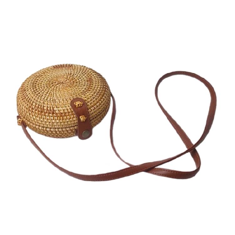 Handwoven Shoulder Bag Crossbody Bags Rattan Bag for Women Girl Vintage Handbag