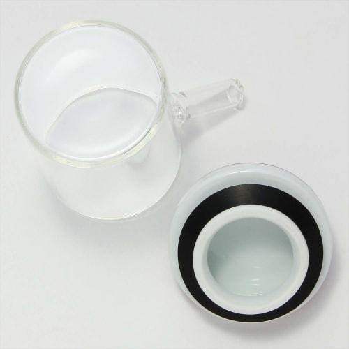 Hasami Ware Clear Pot and Soy Sauce Dispenser, Large, Owl Design, 405006C701