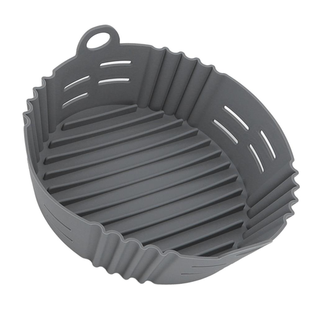 Fryer Silicone Liner Heat Resistant Elastic Washable Food Grade Reusable Fryer Basket for Cooking